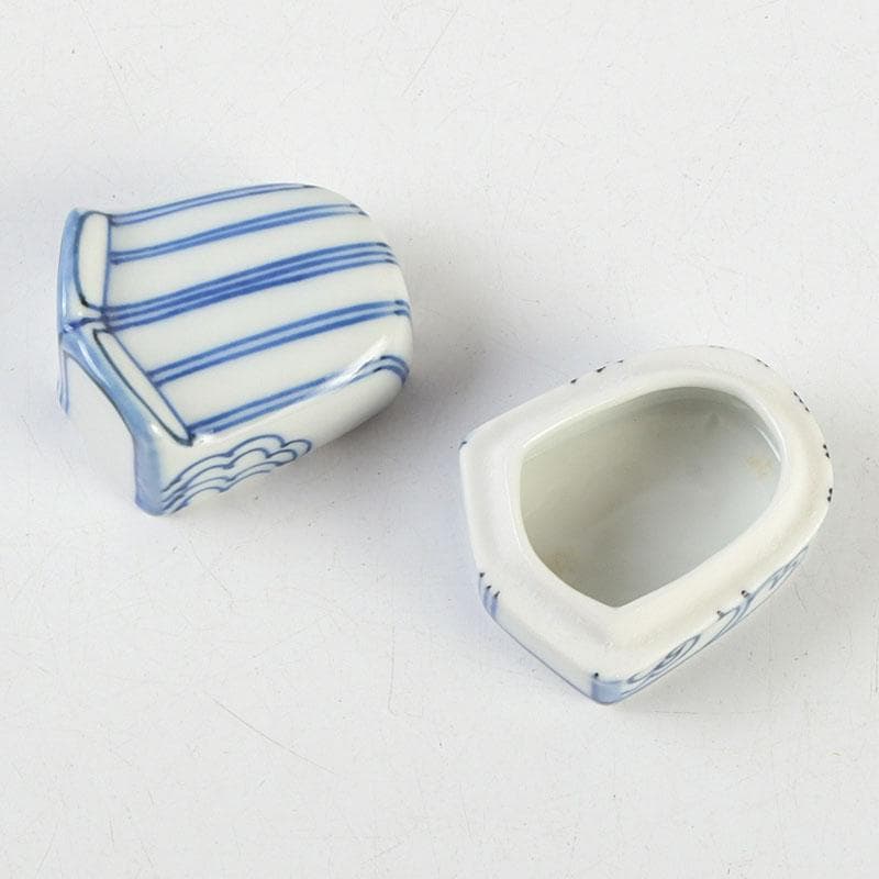 茶道具 平安 昭阿弥造 染付 冠香合 共箱 V 9338 - メルカリ