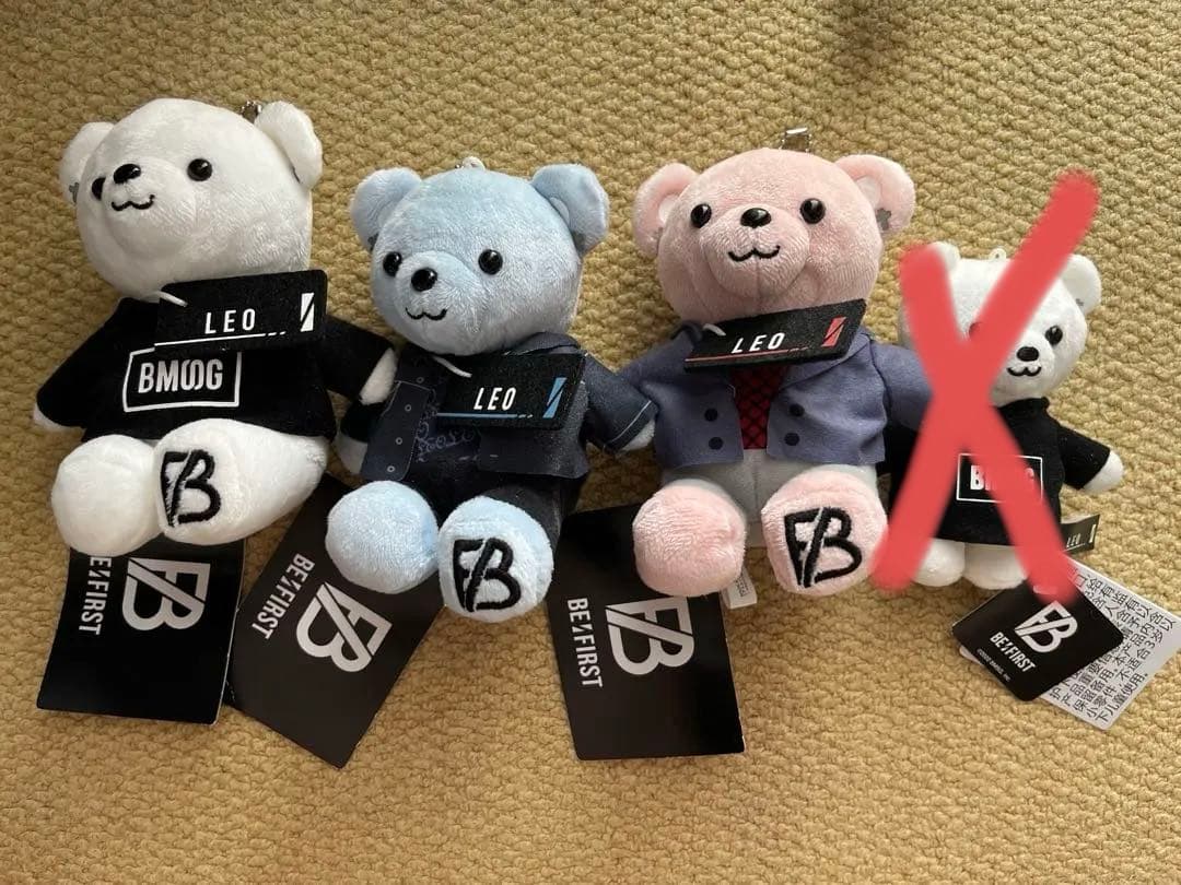 BE:FIRST ビーファースト くま ぬいぐるみ マスコット 4点セット 最