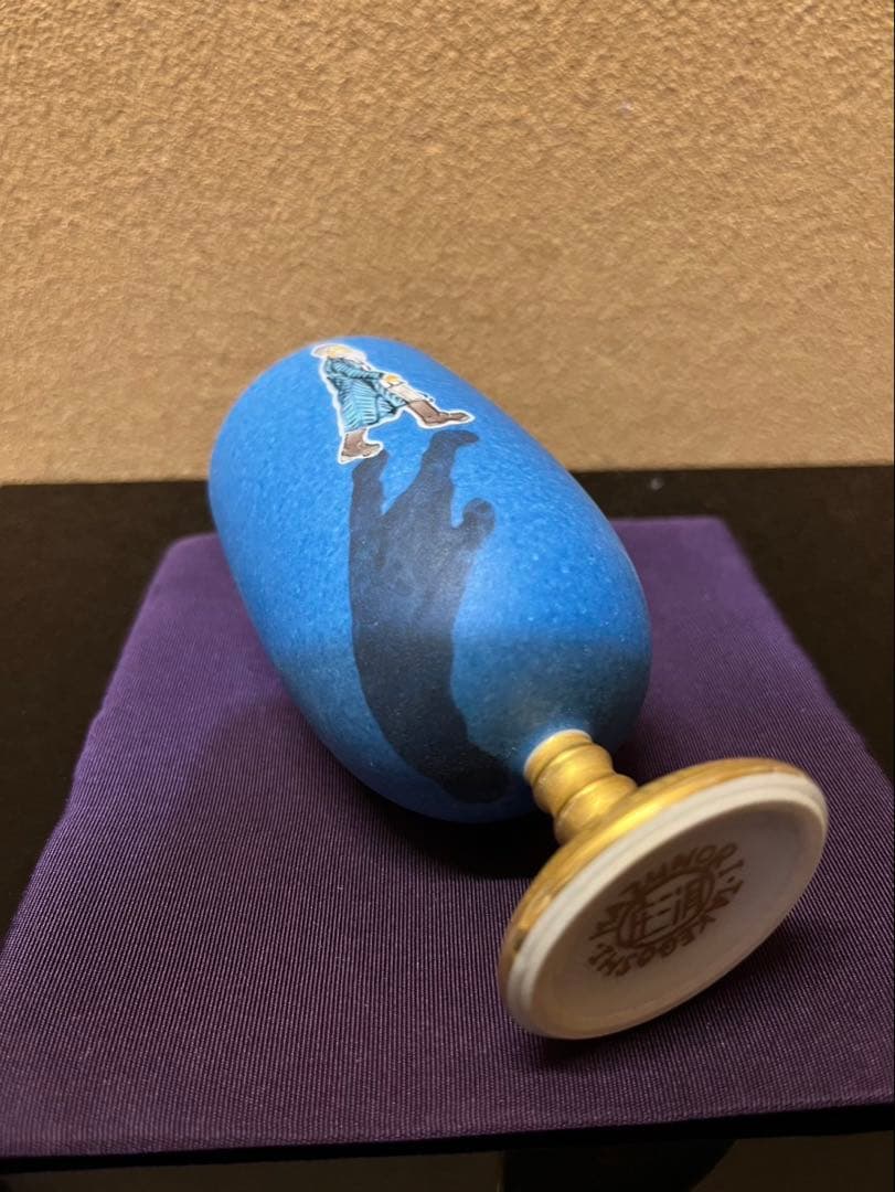 未使用 九谷焼 九谷色絵 武腰一憲 『巧雀』 ぐい吞み 盃 干支大