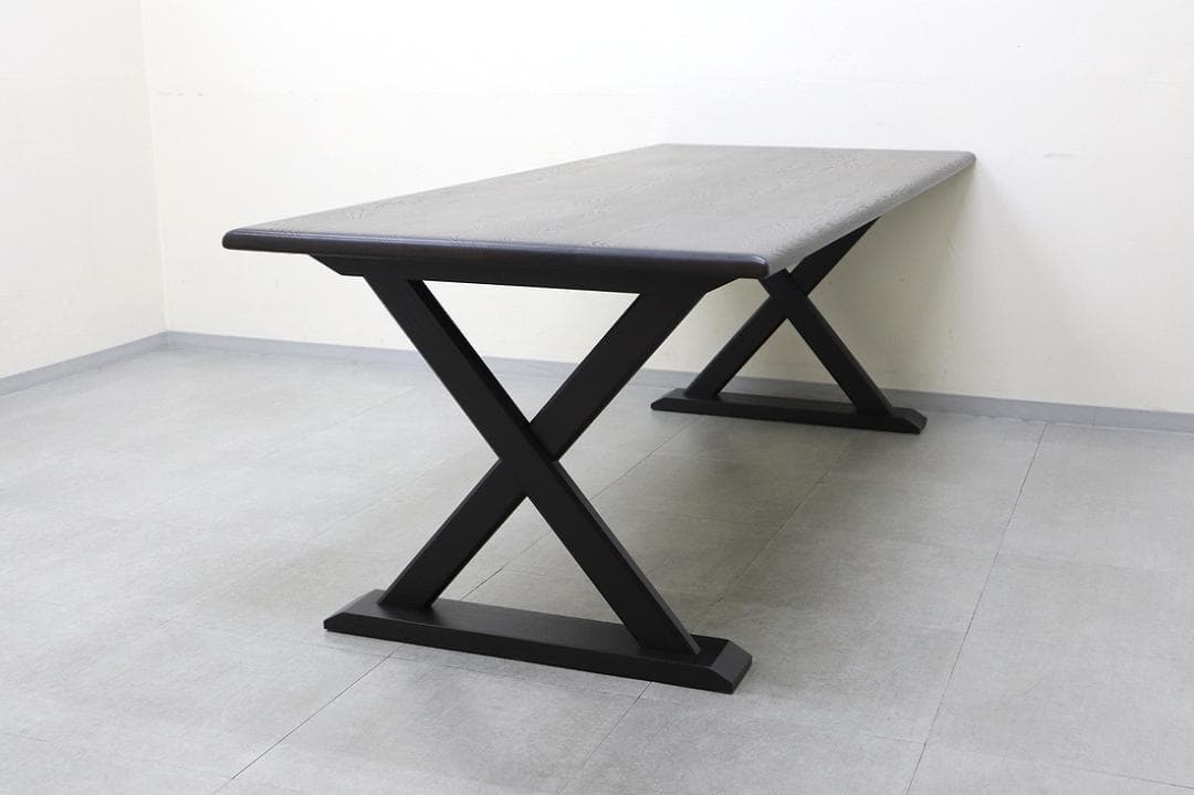 美品 TIME & STYLLE ダイニングテーブル 無垢材 旭川家具 6人用