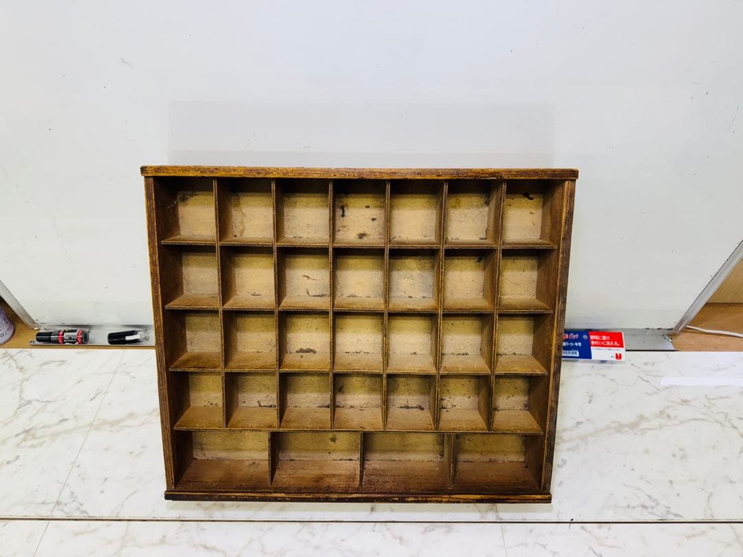 木製小物入れ トレイ 升箱 木箱 飾り棚 32マス オフィス 業務 木製