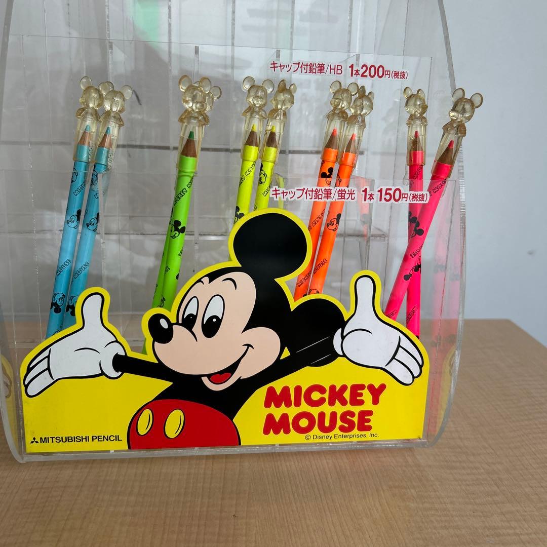 レトロ】 三菱鉛筆 文房具 什器 ミッキー Disney