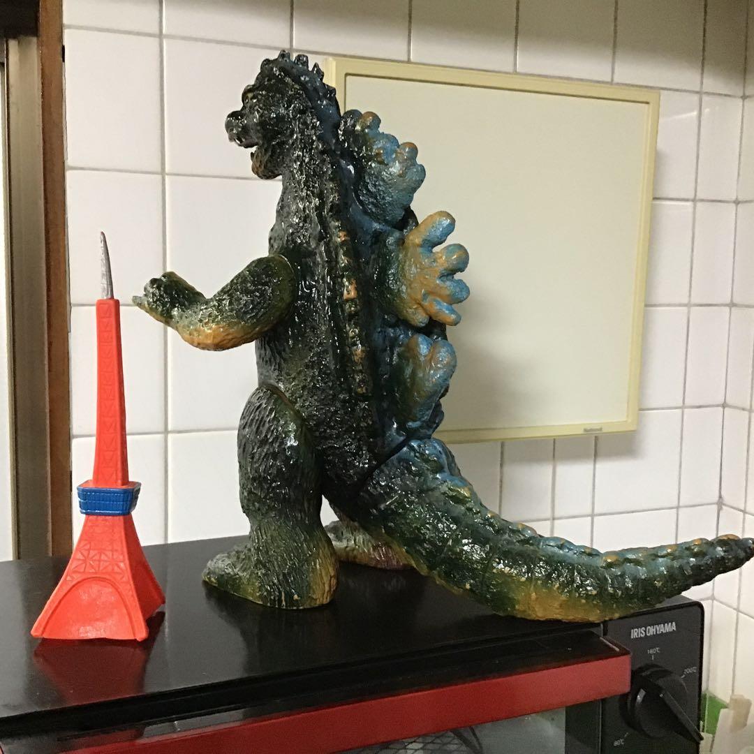 ブルマァク 当時物　ジャイアントゴジラ　約30cm 東京タワー付き　プロフ必読