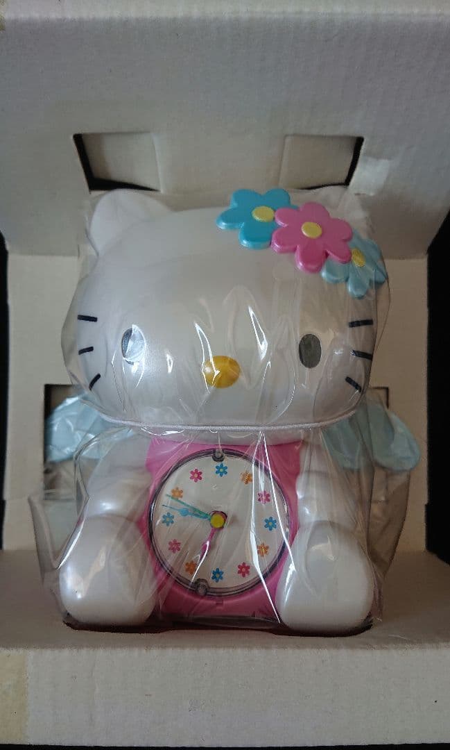 サンリオ ハローキティ パタパタウィングクロック ピンク エンジェル