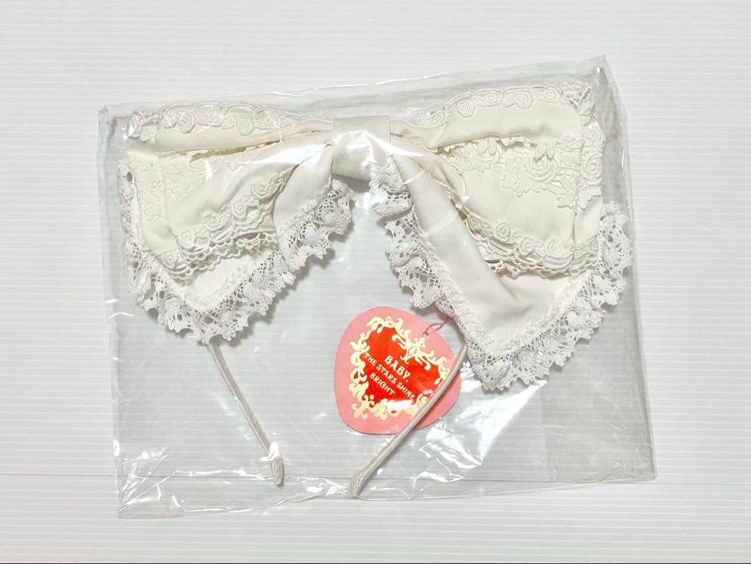 ベイビーザスターズシャインブライト　キャメロンカチューシャ　オフ白