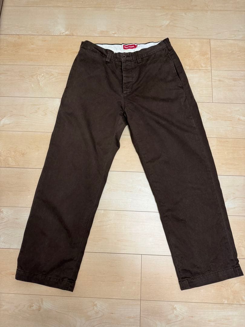22aw supreme pin up Chino Pant 32 brown supreme pin up chino pants