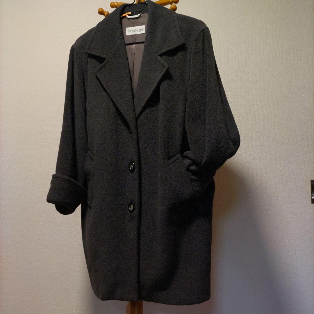 マックスマーラ グレーチェスターコート ホワイトタグ ロングコート