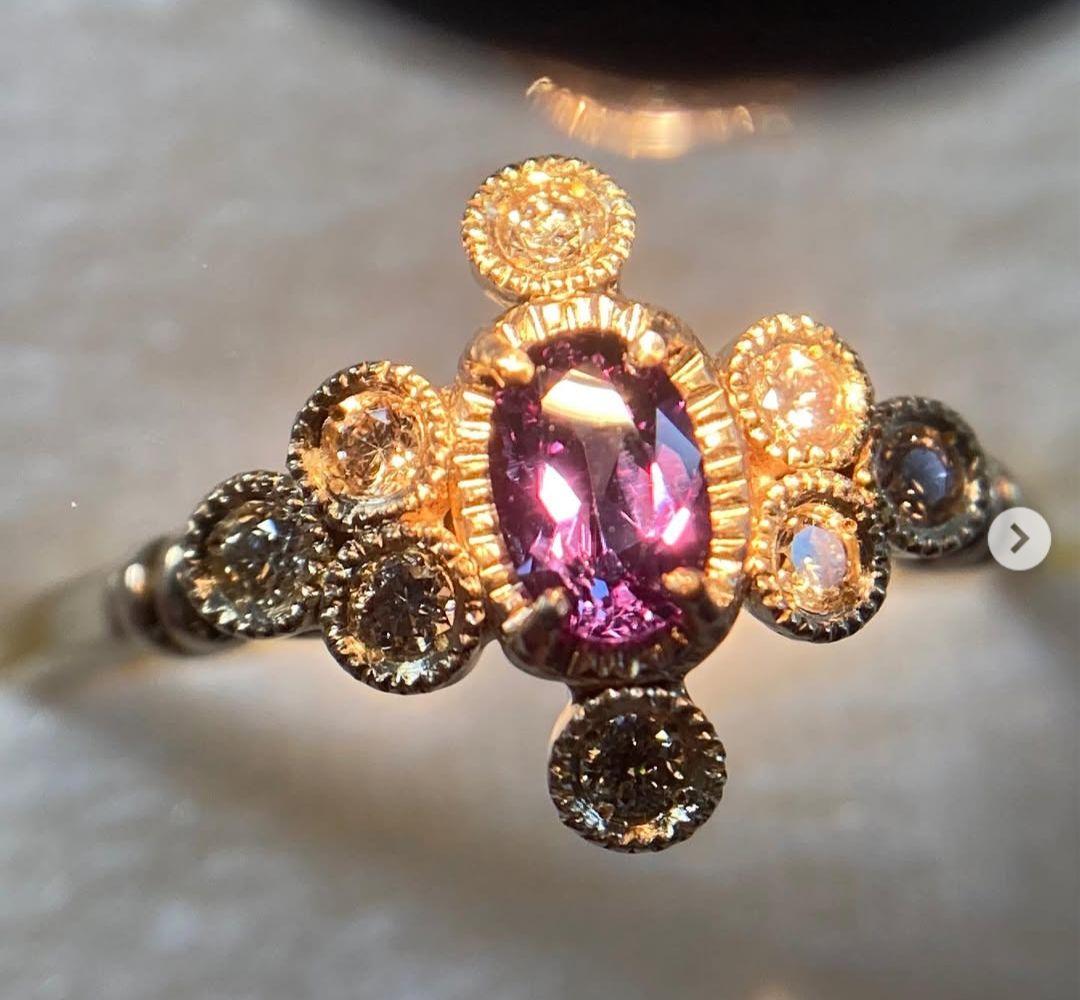 【最終価格】tatsuo nagahata カラーチェンジガーネット リング