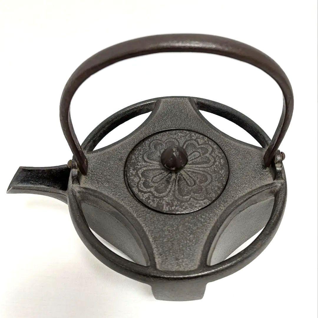 七宝鉄瓶 高橋敬典 共箱 替え蓋 茶道具 七宝銚子