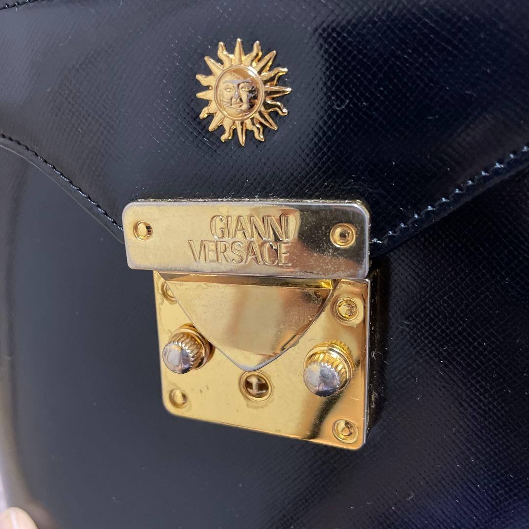 VERSACE ヴェルサーチ サンバースト バニティバッグ ショルダー 2WAY