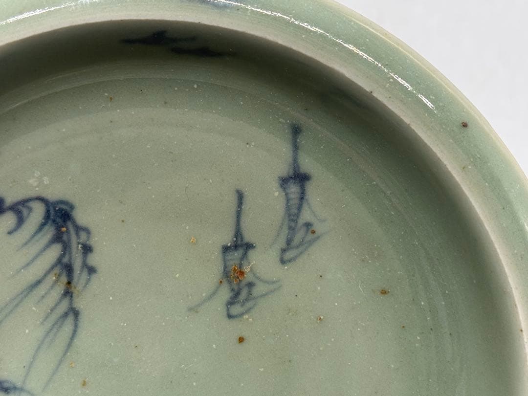 江戸 鍋島青磁 柳紋 お皿 共箱 アンティーク 送料込み260115 - メルカリ