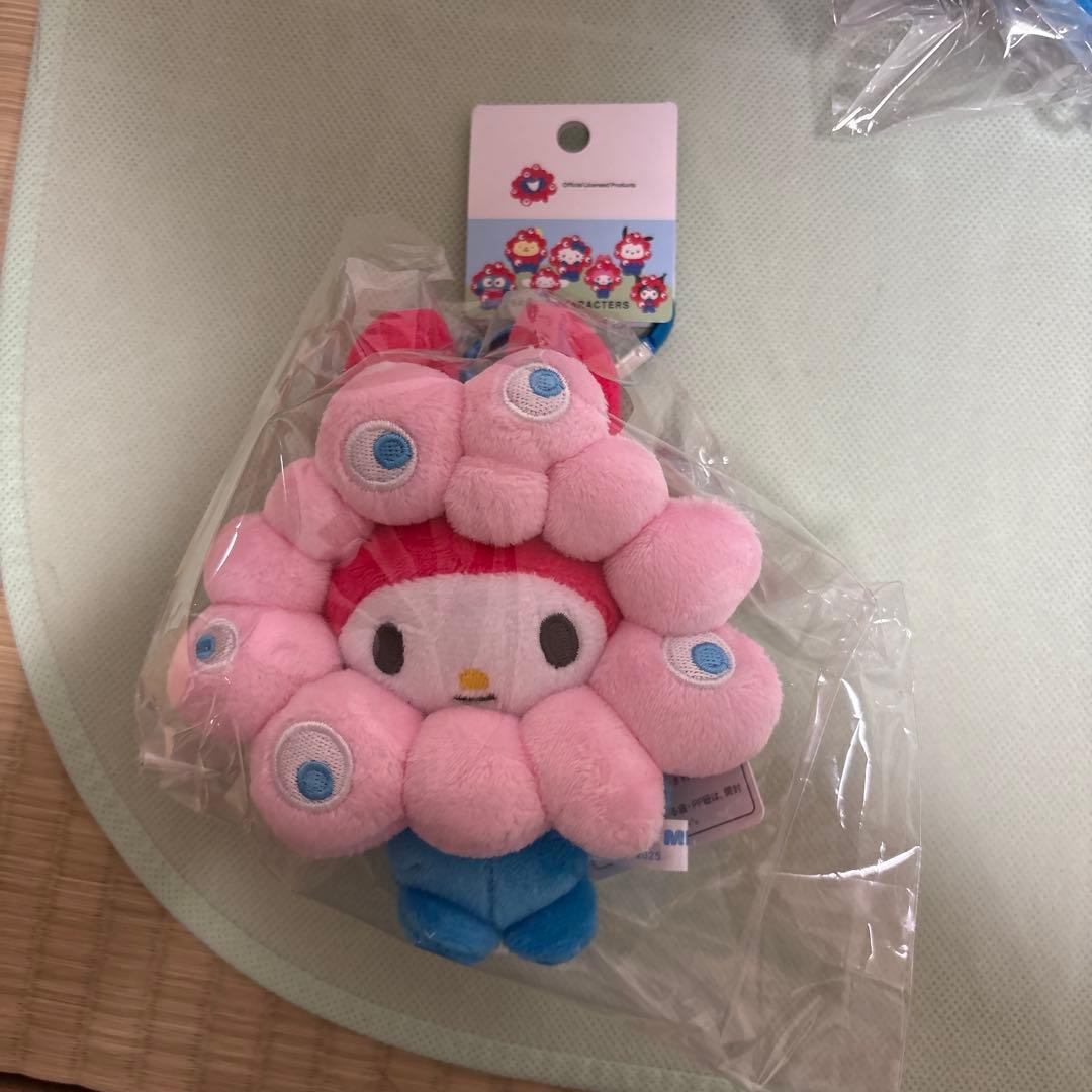 ミャクミャク　サンリオ　コラボ　ぬいぐるみ　カラビナ付　コンプリート　万博限定