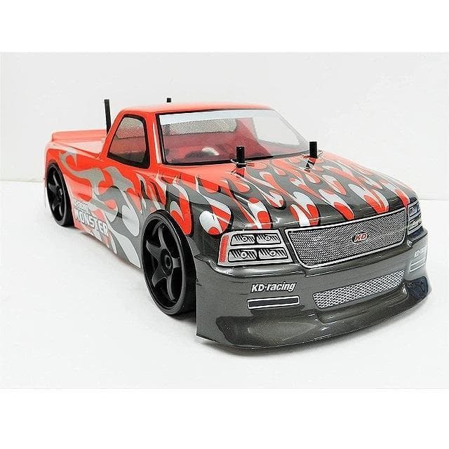 ターボ機能付き 1/10 ドリフトラジコンカー C002 赤 スペアボディー付