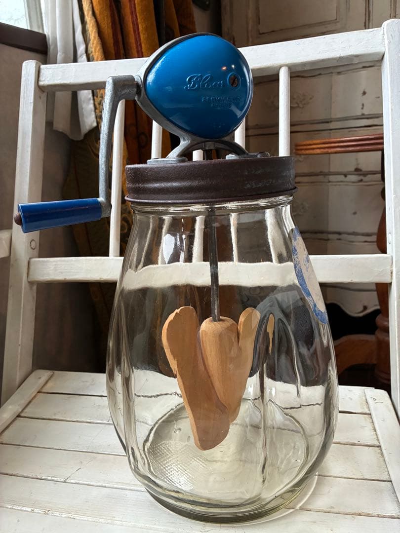 イギリス アンティーク バター メーカー マヨネーズ メーカー チャーン