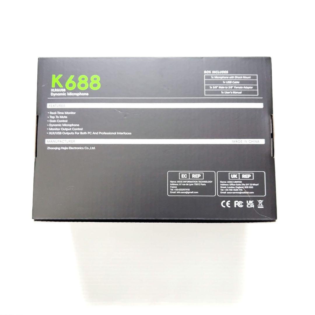 fifine K688 ダイナミックマイク マイクホワイト ゲーム実況