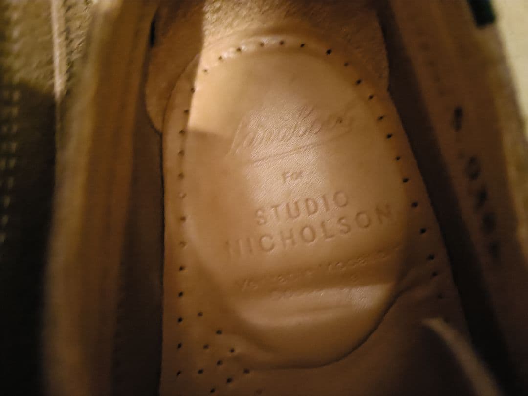 (UK5)(2024年購入)スタジオニコルソン スエードデッキシューズ