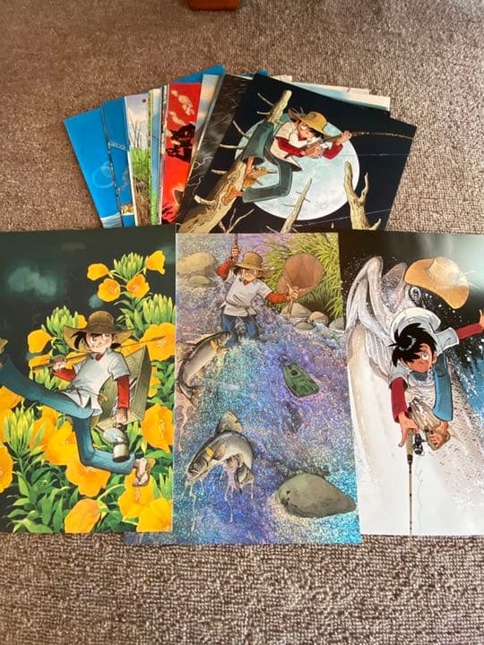 釣りキチ三平 誕生30周年記念 額装用ポスター 連載初回複製原画セット