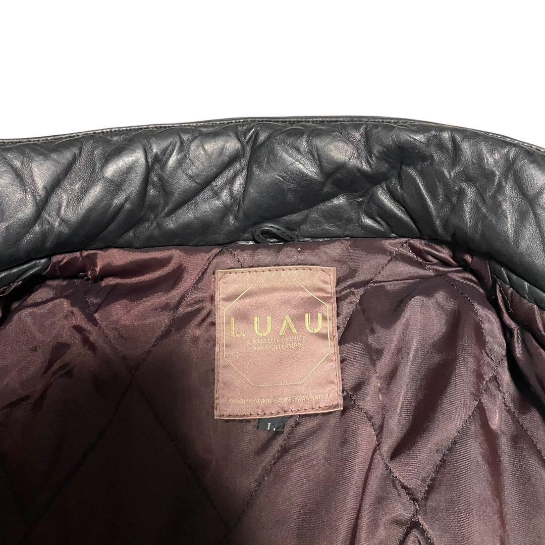 大きいサイズ【LUAU】羊革 本革 ラムレザーシングルライダース