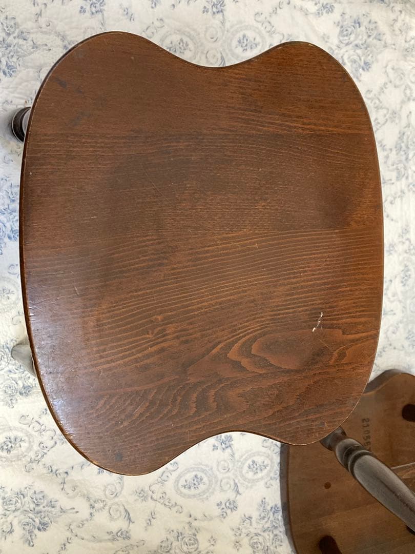 キツツキ　木製スツール 花台にも　2脚セット　飛騨産業