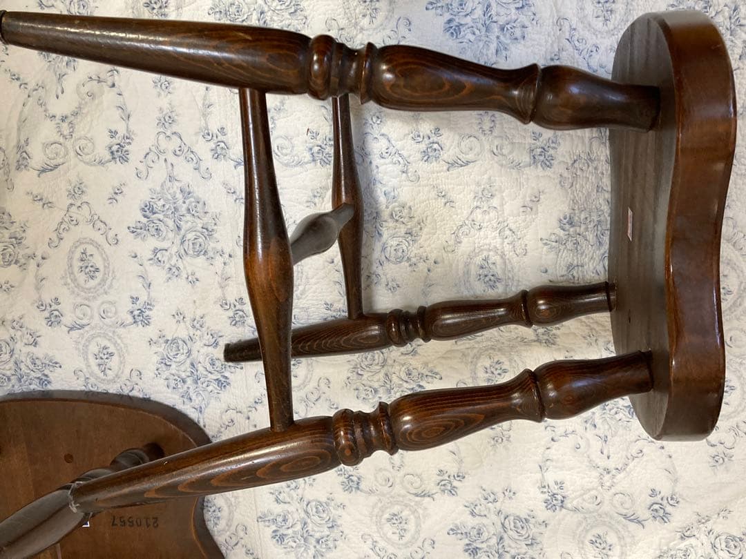 キツツキ　木製スツール 花台にも　2脚セット　飛騨産業