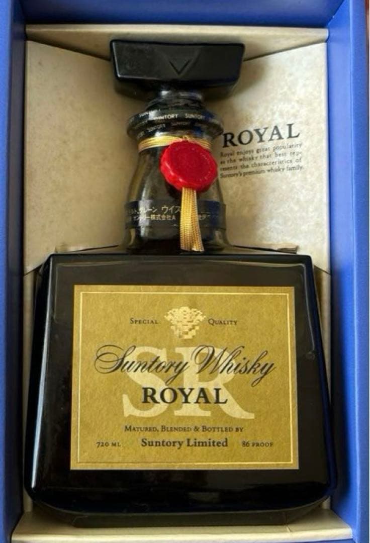 サントリーローヤル 山崎15年モルト使用 SR720ml 86プルーフ箱入り