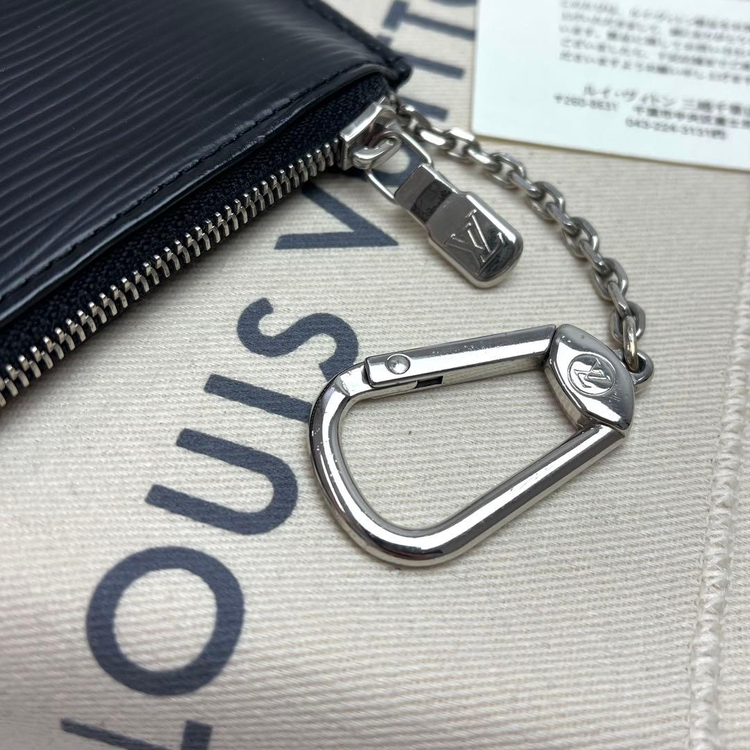 鑑定済 ルイヴィトン エピ シルバー金具 キーリング付 コインケース