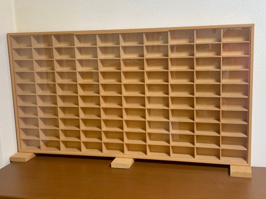 木製ミニカーケース　トミカ・100マス　アクリル障子付 kaito1127 木製ミニカーケース トミカ・100マス アクリル障子付 kaito1127 Amazon