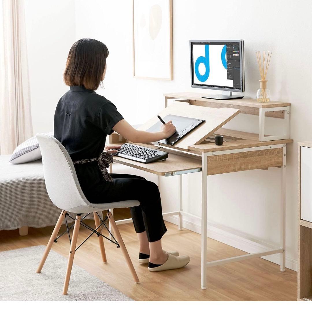 LOWYA ロウヤ パソコンデスク クリエイターデスク 液晶タブレット机