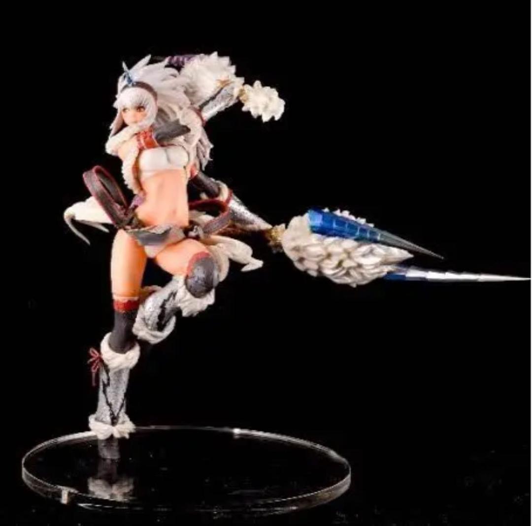 希少】モンスターハンター キリン装備双剣抜刀 塗装済みガレージキット