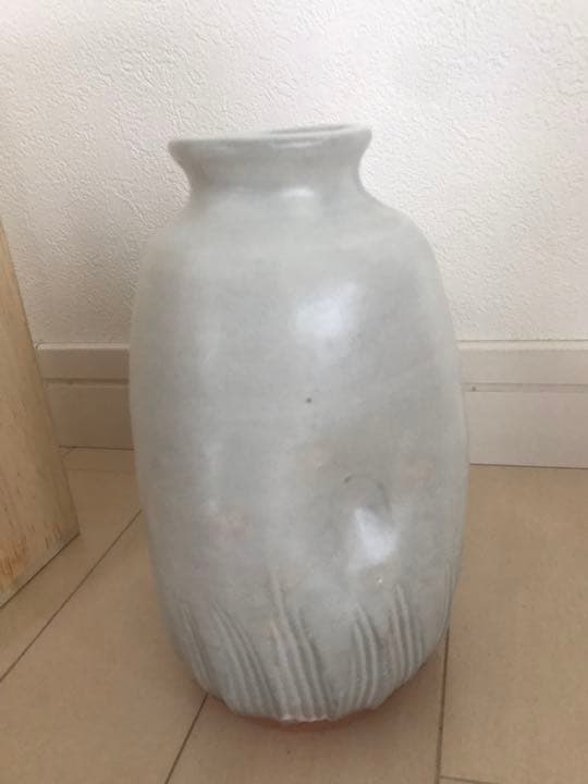 萩焼　七代　岡田仙舟　花瓶