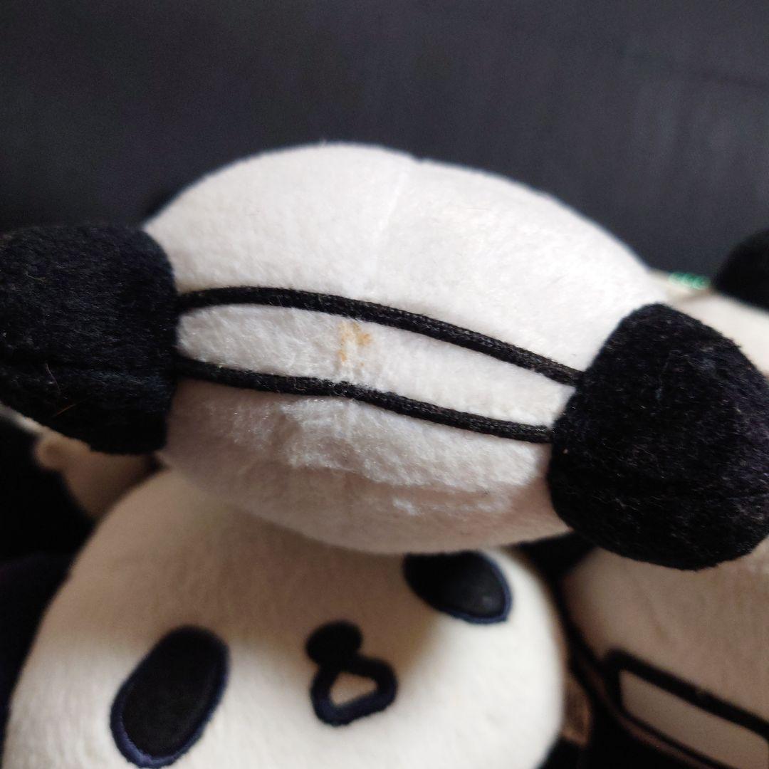 平成レトロ おじぱん おじさんなパンダ ぬいぐるみ リール付きフェイスポーチ