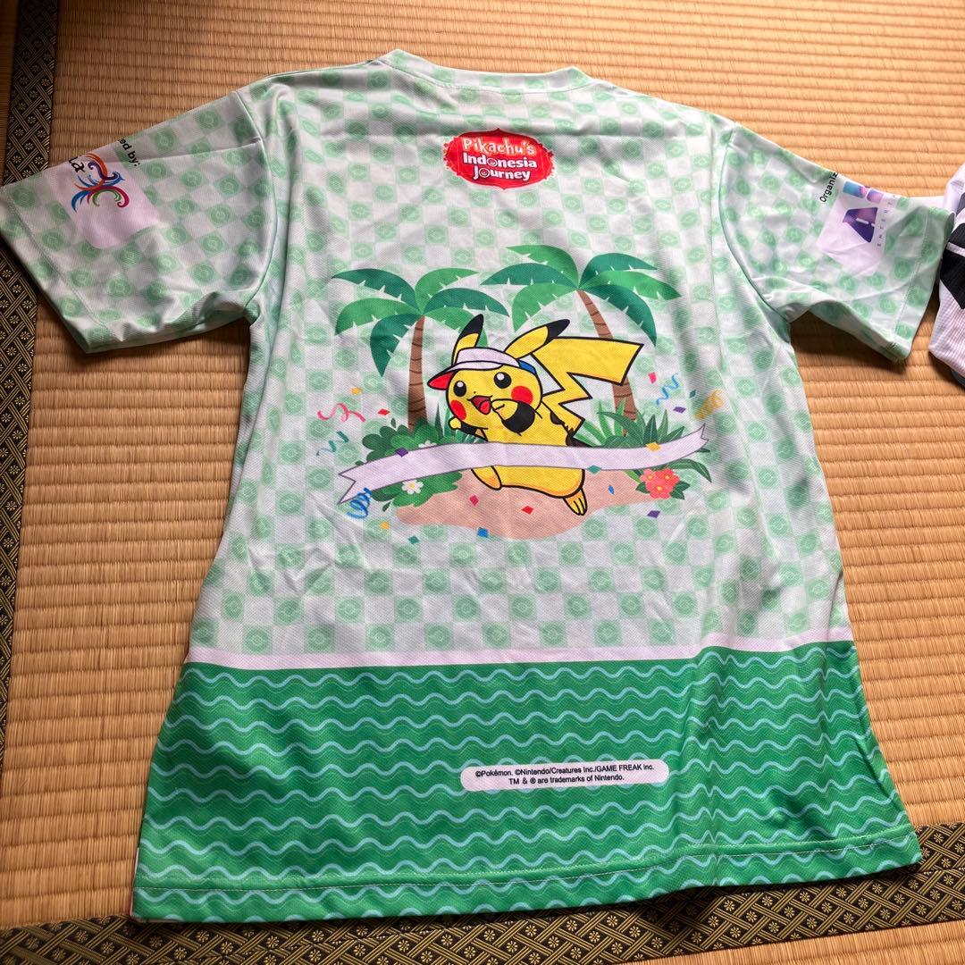 インドネシア スラバヤ ポケモン マラソン Tシャツ バック メダル