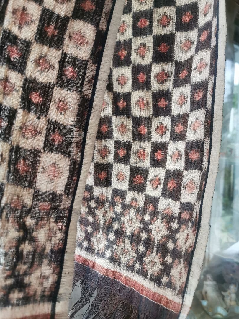 アンティーク 手染手織布 ダブルイカット バリ島グリンシン 無病息災歯