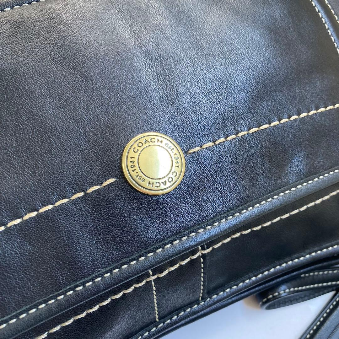 極美品 coach archive vintage old half moon