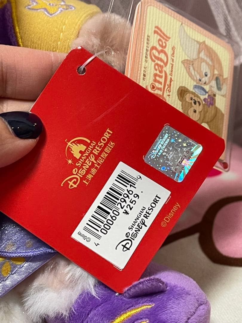 上海ディズニーランド 2022正月寅年 リーナベル とキーチェーン 写真の子