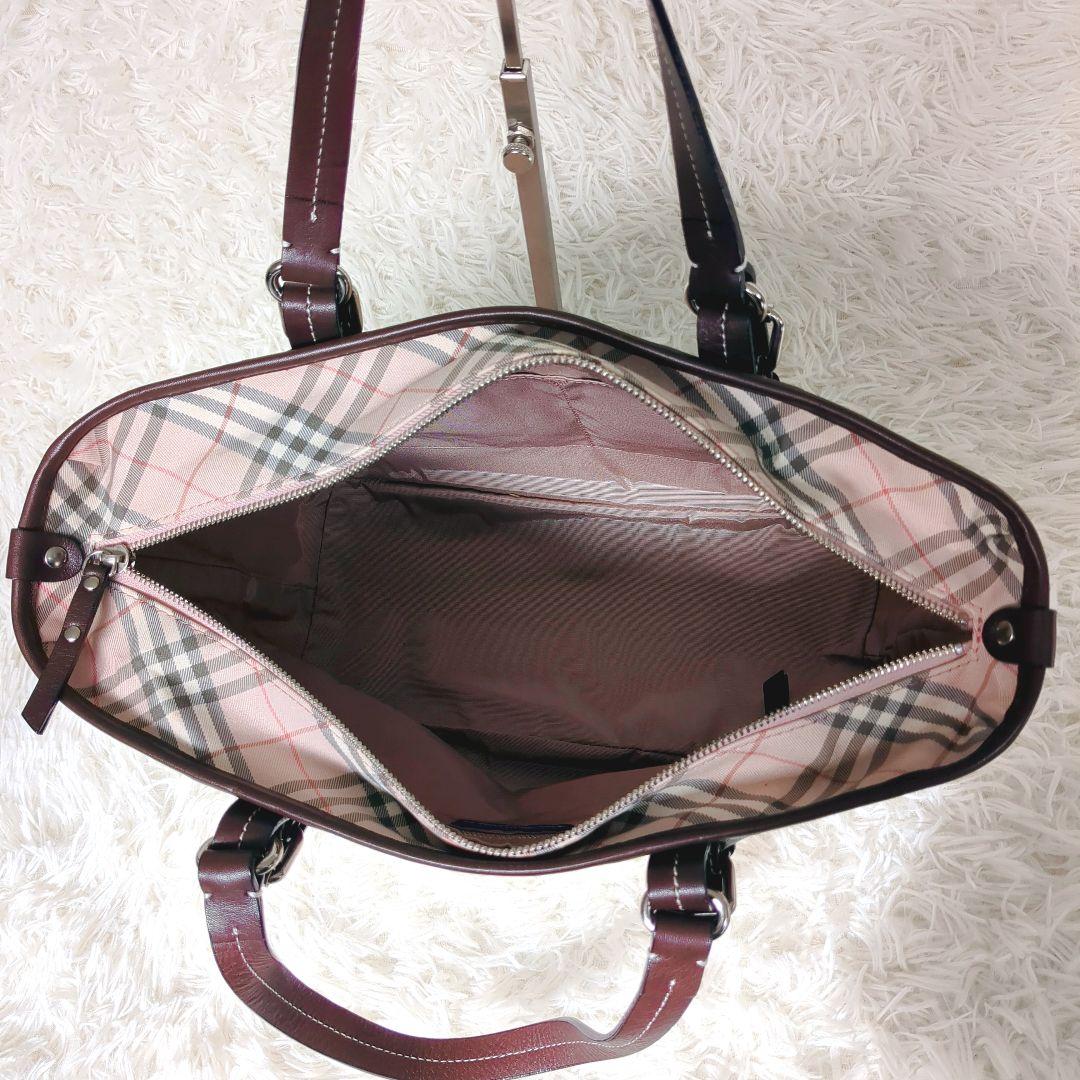 希少✨️BURBERRY　ノバチェックハンドバッグ トートバッグ 　ピンク