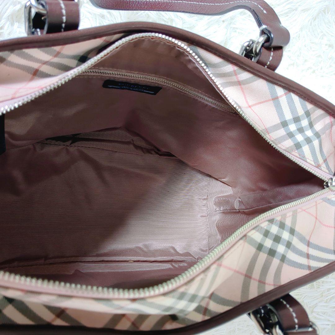 希少✨️BURBERRY　ノバチェックハンドバッグ トートバッグ 　ピンク