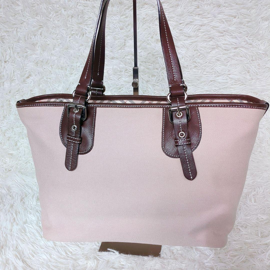 希少✨️BURBERRY　ノバチェックハンドバッグ トートバッグ 　ピンク