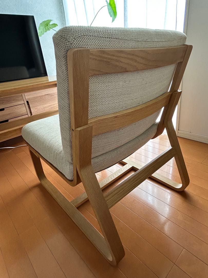 【美品／引取限定】無印良品／ダイニングテーブル＋チェア２脚セット