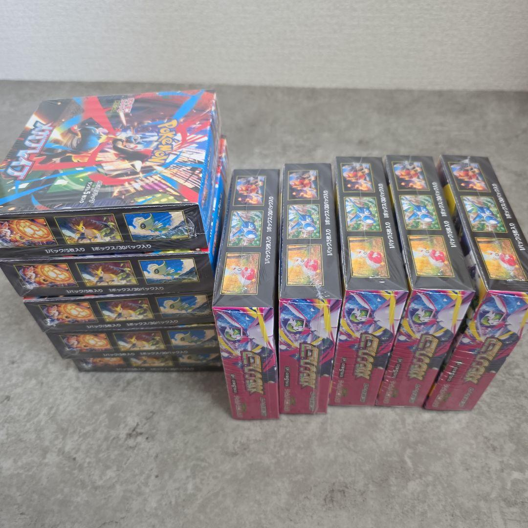 ポケモンカードメガブレイブ5box メガシンフォニア5box シュリンク付き