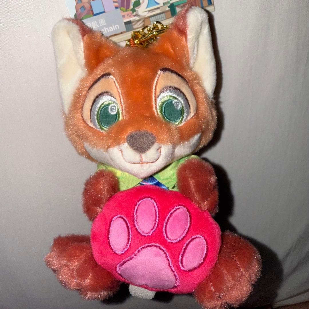 ニック・ワイルド ぬいぐるみマスコット キーホルダー 上海ディズニー