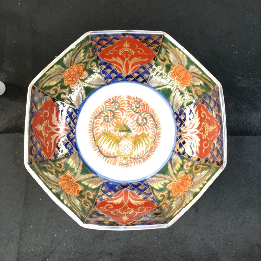 大聖寺伊万里九谷焼古九谷金彩五彩錦手角鉢小鉢なます皿5客セット