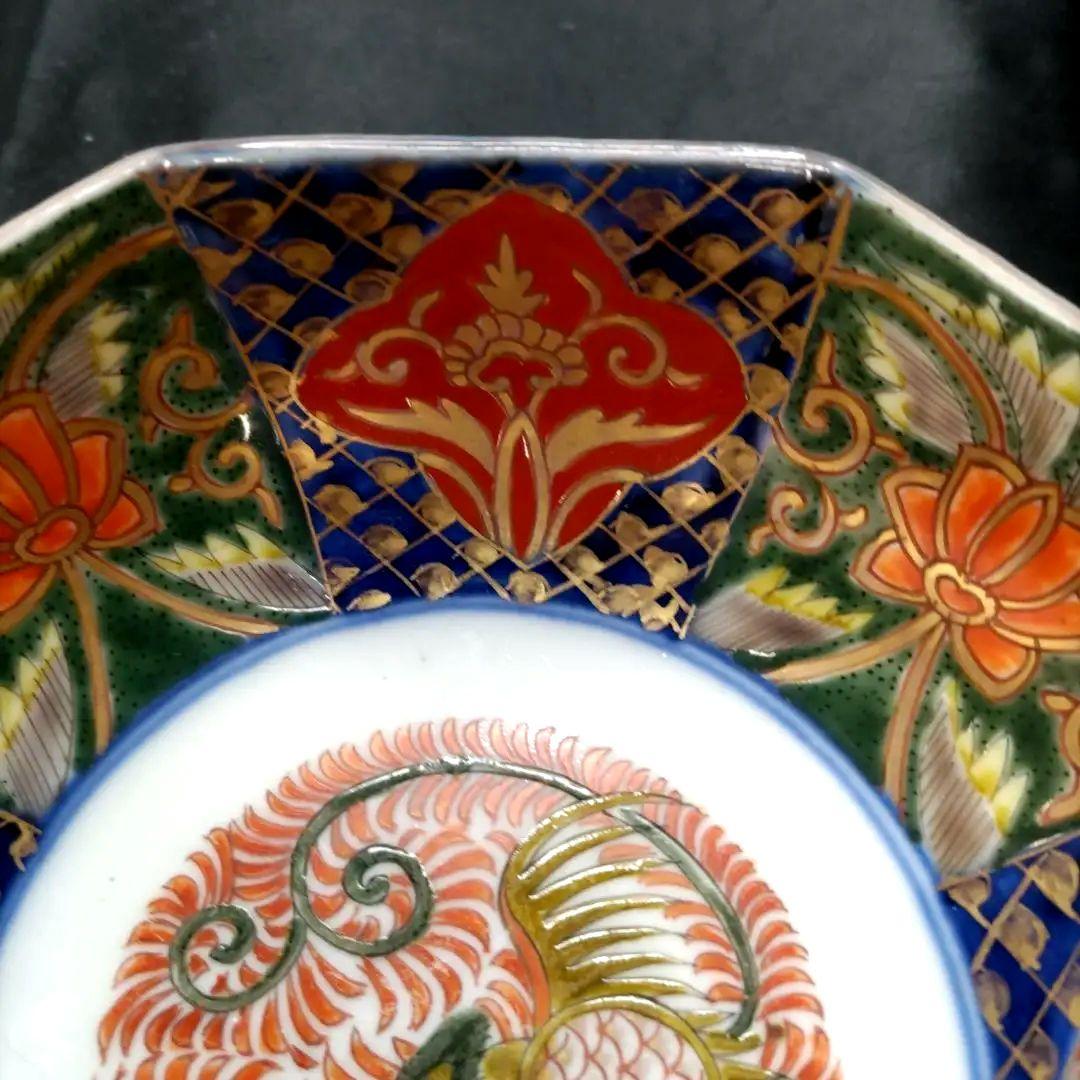 大聖寺伊万里九谷焼古九谷金彩五彩錦手角鉢小鉢なます皿5客セット