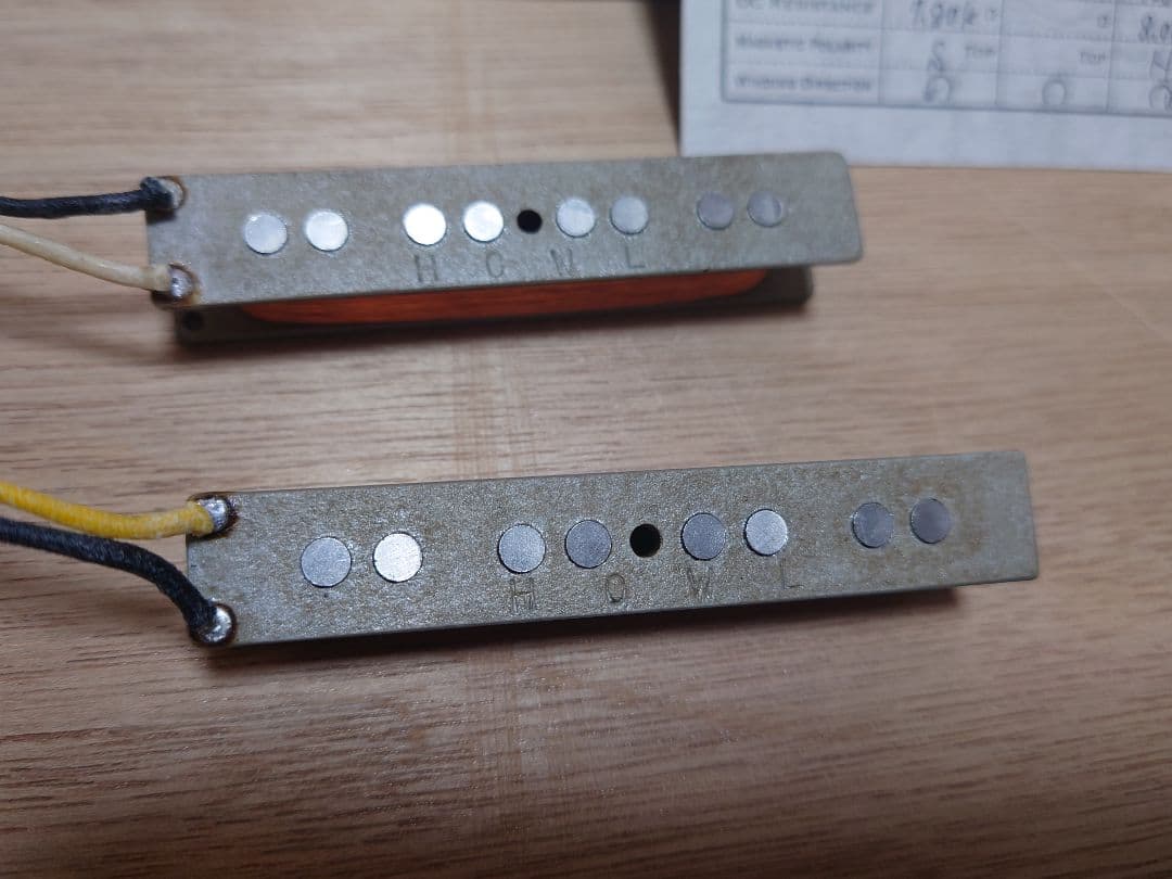 HOWL Jazz Bass ピックアップ セット HOWL GUITARS Original Pickup
