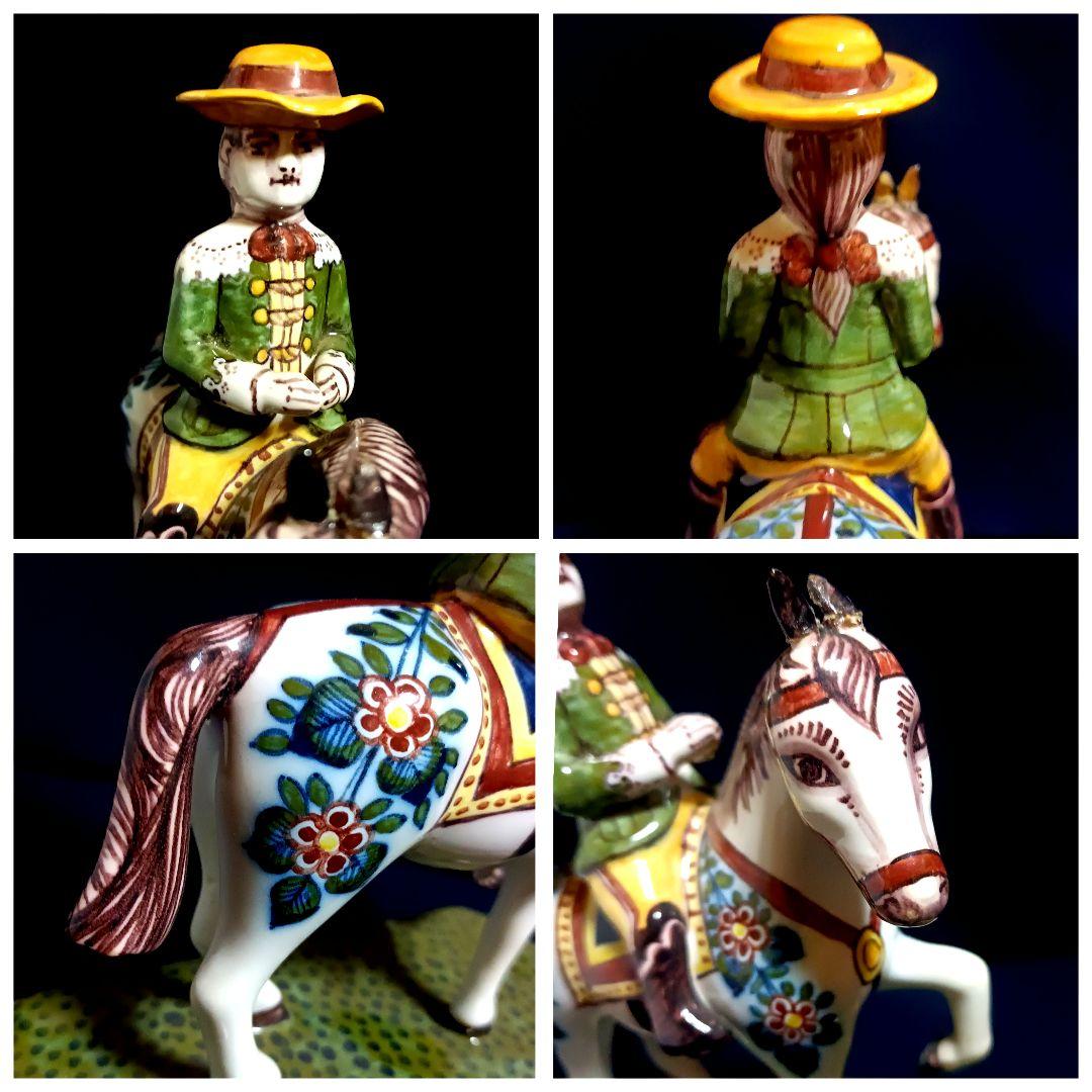 希少】MAKKUM マッカム 陶器人形 フィギュリン 手描き オランダ製