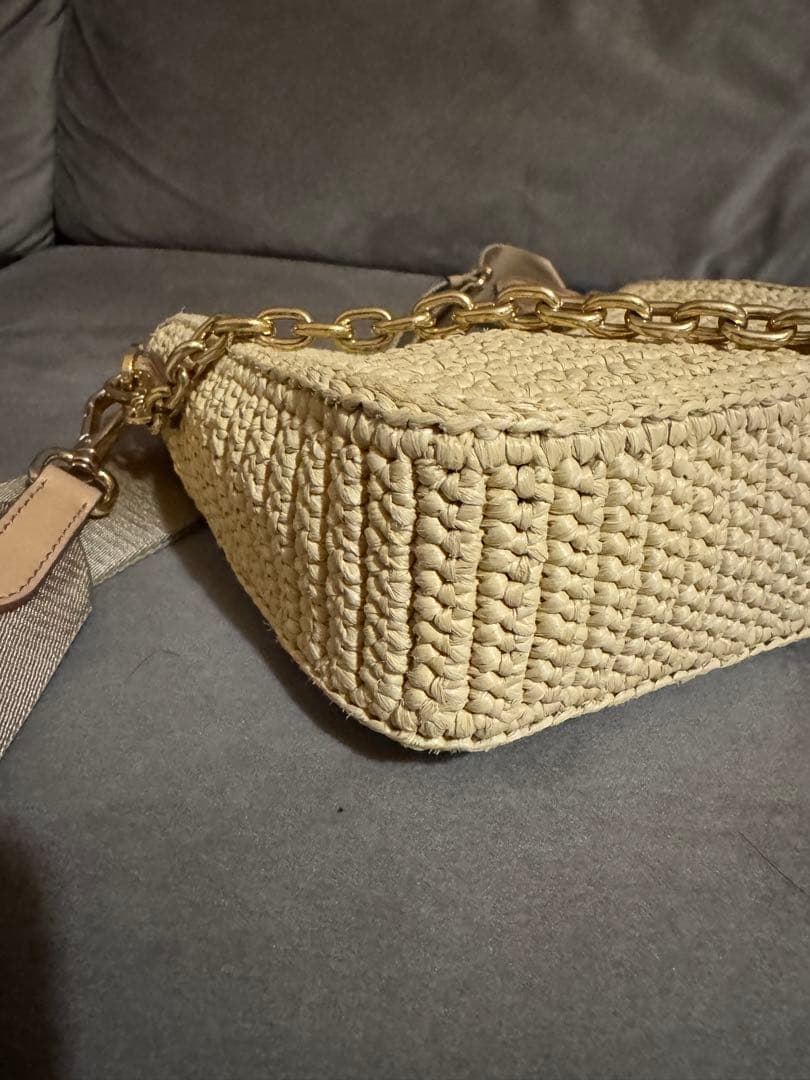 【入手困難】プラダ リエディション 2005 ショルダーバッグ ラフィア