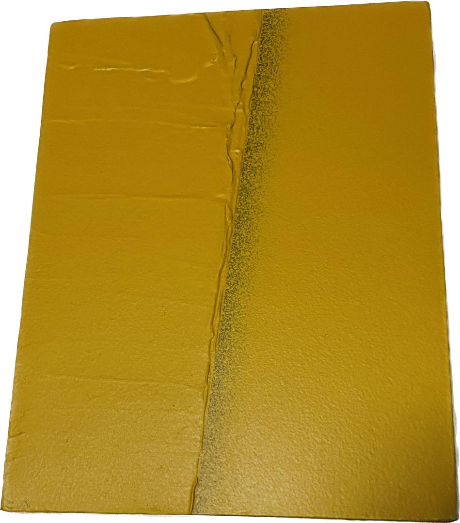 佐久間　尊経　(連作)「光彩」・・・(無限に)ー(黄土) 1990 アクリル