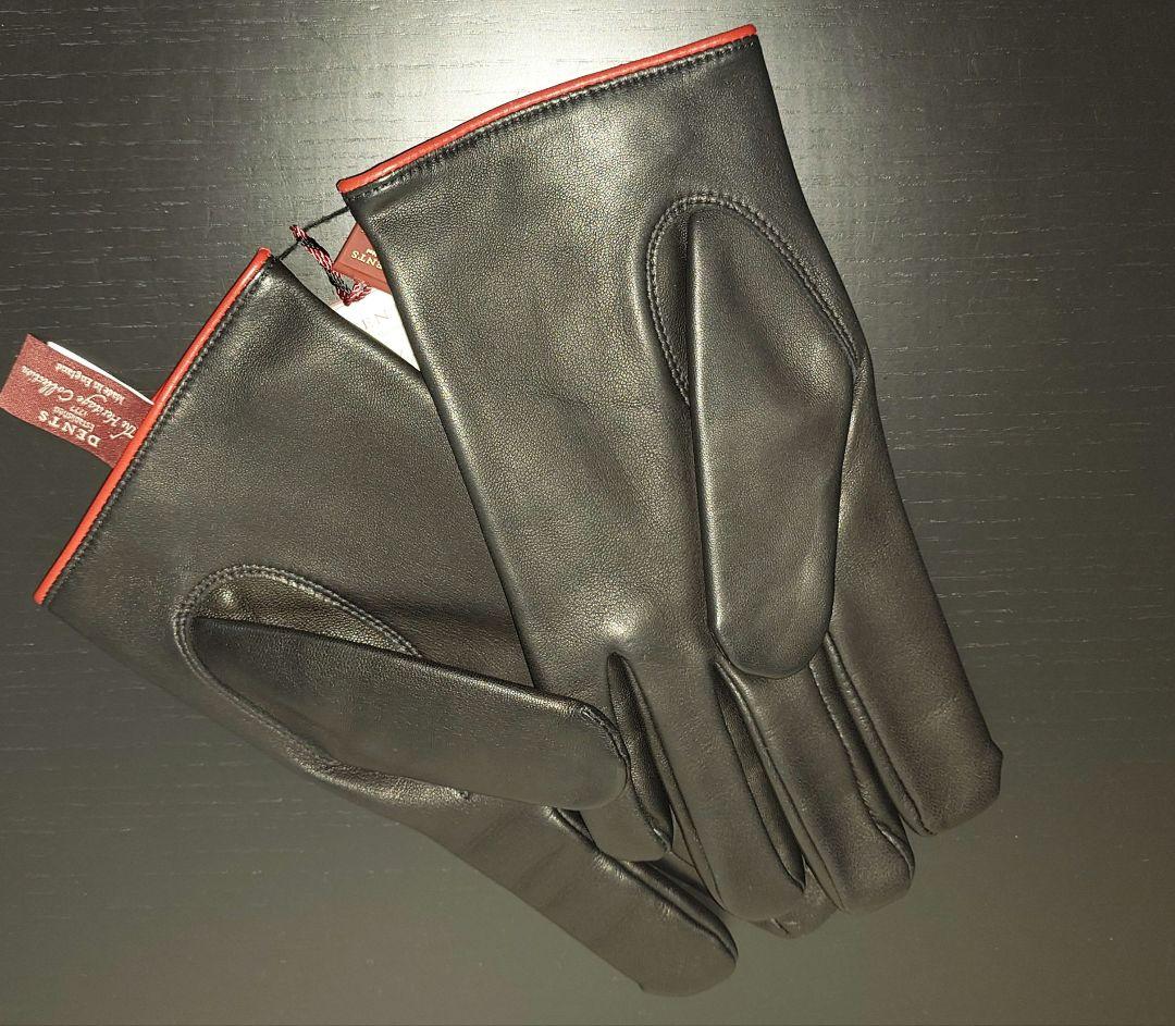 ✓✓完全未使用デンツ手袋イギリス製シープスキン&カシミヤ紳士アイテム