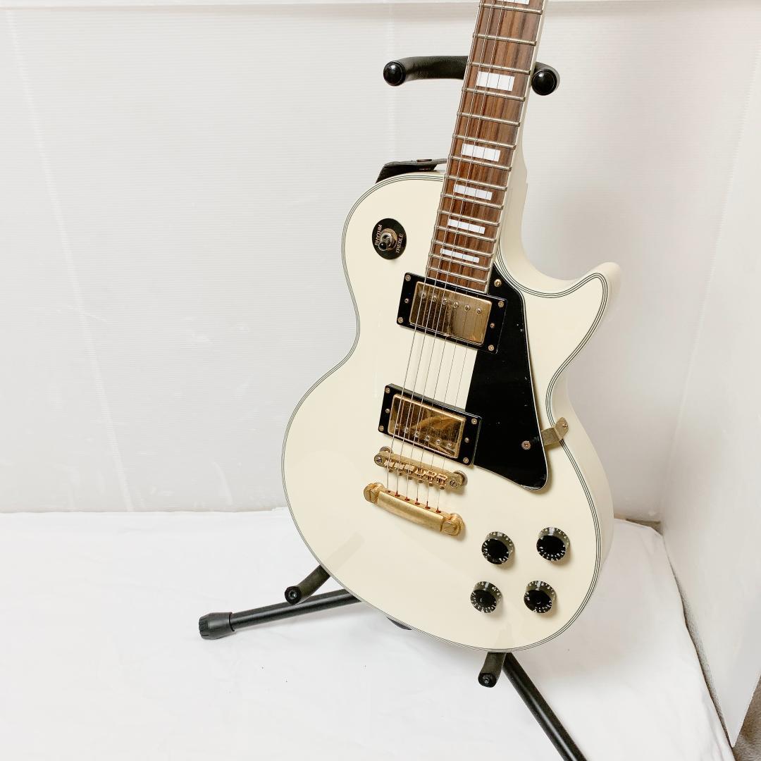 美品 Photogenic フォトジェニック レスポールカスタム 白 ホワイト