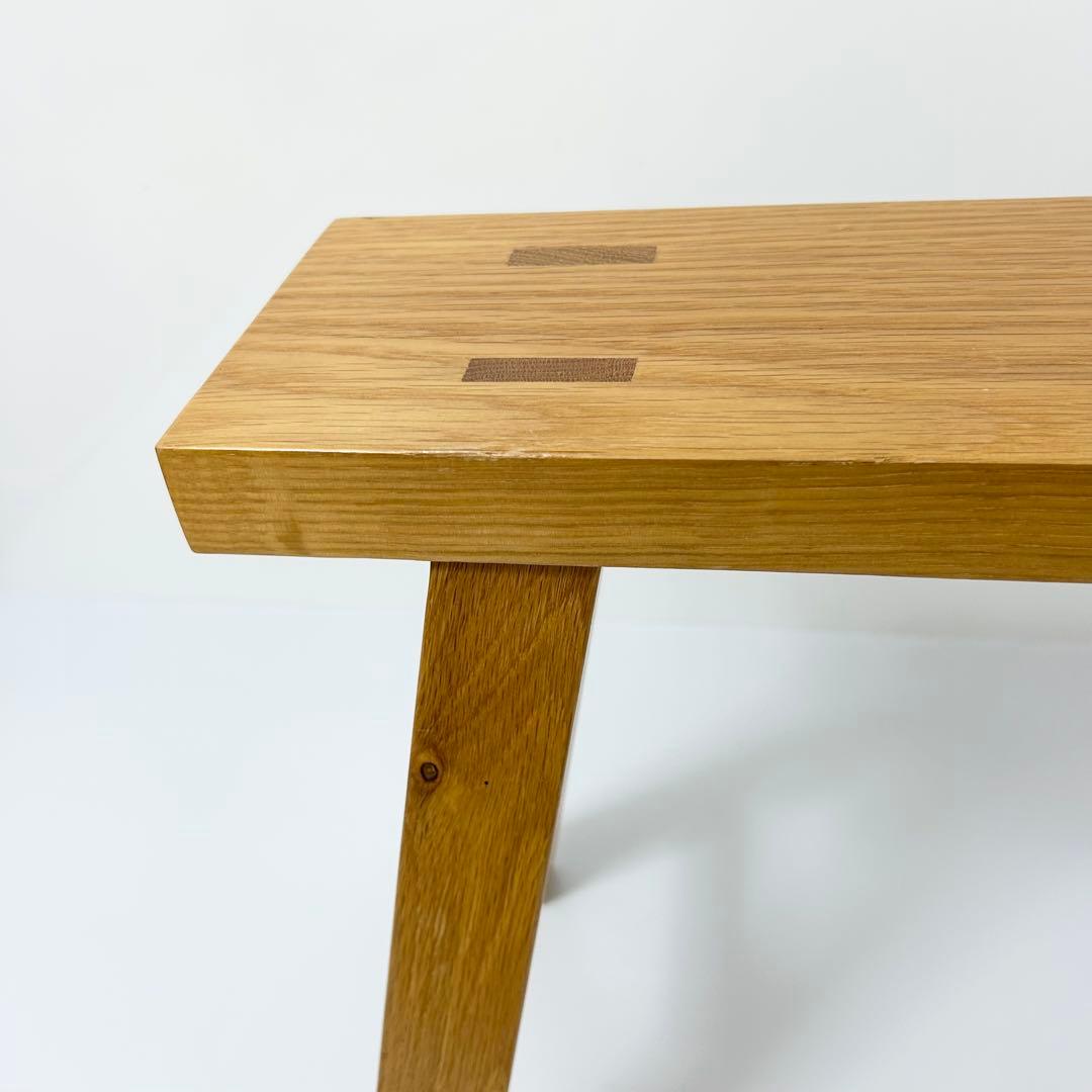 無印良品 MUJI ベンチ オーク材 小 廃盤品 スツール　②